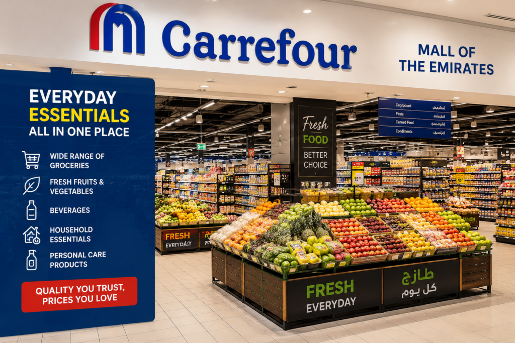 Mall of the Emirates: Complete Guide to Shopping, Dining, Ski Dubai and Entertainment 5 Carrefour