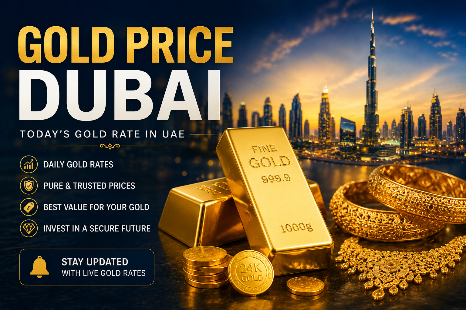 Gold price in Dubai