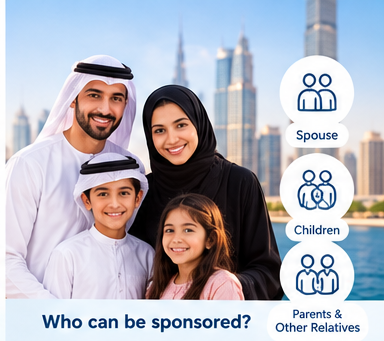 Family Visa Dubai: Know about Requirements, Documents and Application Process 4 04 who can be sponsored