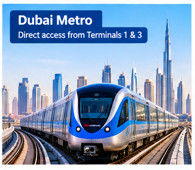 Dubai Airport: Detailed Information about Dubai International Airport (DXB) 8 Dubai Metro