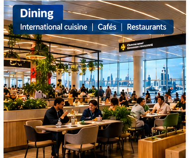 Dubai Airport: Detailed Information about Dubai International Airport (DXB) 6 07 dining