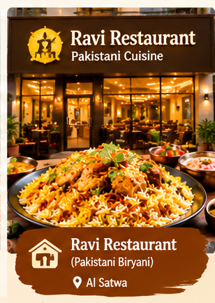 Best Biryani in Dubai: Best Places to Enjoy Delicious Biryani 12 10 Ravi Restaurant