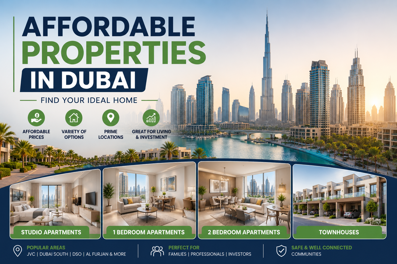 Affordable properties in Dubai